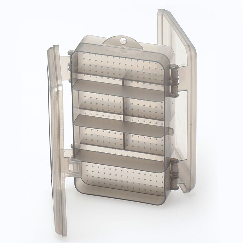 Portable 12 Slots Plastic Double Layer Storage Jewelry Box Case - Image 8