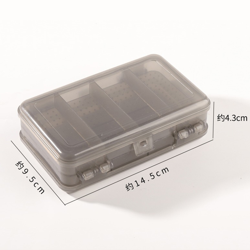 Portable 12 Slots Plastic Double Layer Storage Jewelry Box Case - Image 9
