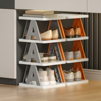 1Set Removable Stackable Shoe Rack Multi-layer Simple Slippers Shoe Storage