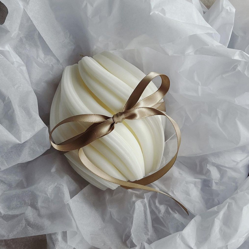 4PCS 3D Unique Swirl Aromatic Scented Candles Home Decorative - Image 3