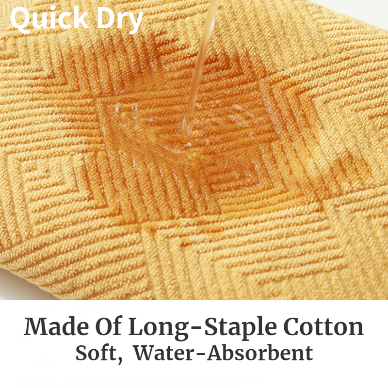 3PCS/Pack Long-Staple Quick-dry Soft Cotton Bath Towel Set - Image 3