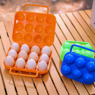 12 Grid Egg Storage Box Plastic Travel Portable Kitchen Utensils
