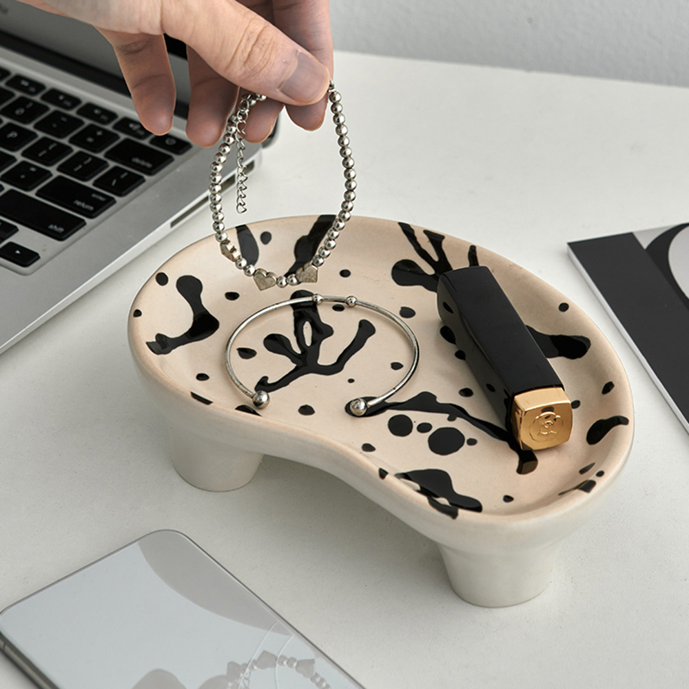 Aesthetic Art Speckle Ceramic Decorative Tray - Image 2