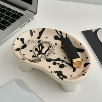 Aesthetic Art Speckle Ceramic Decorative Tray