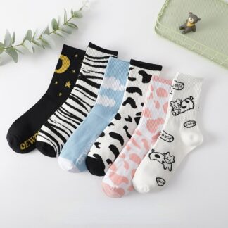 Cotton Socks Cartoon Creativity Cute Sweat Socks