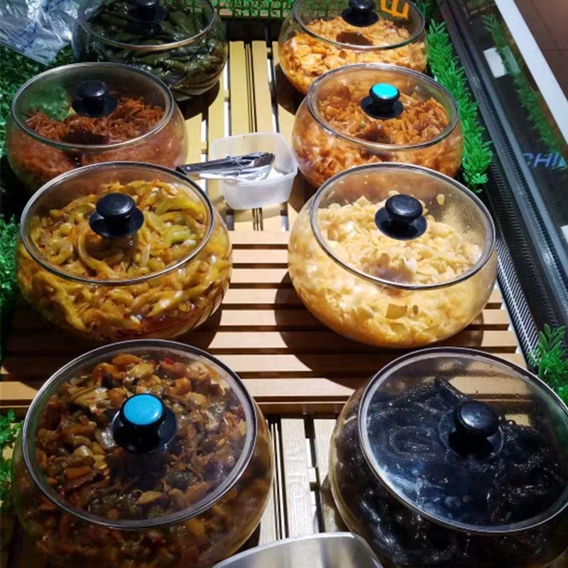 Big Mouth Thick Pickles Glass Jar With Lid Kitchen Pickles Jar - Image 5