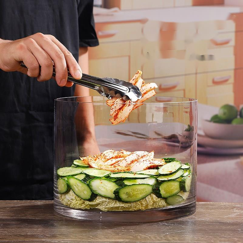 Big Mouth Thick Pickles Glass Jar With Lid Kitchen Pickles Jar