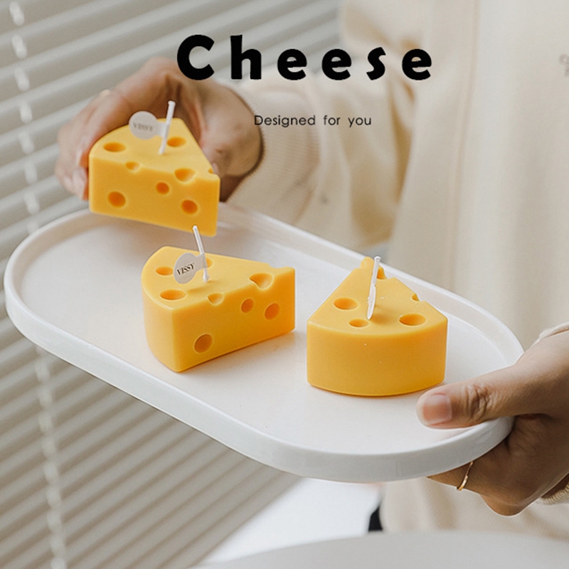2PCS Kawaii Cheese Scented Aromatic Candle Creative Decorative - Image 5