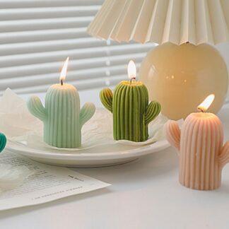 3PCS Creative Handmade Aromatherapy Cactus Wax Candle