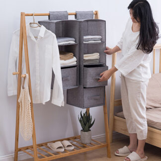 Creative Household Clothes Hanging Drawer Box Underwear Sorting Storage Wall Wardrobe Closet Organizer Shelves Organizadores