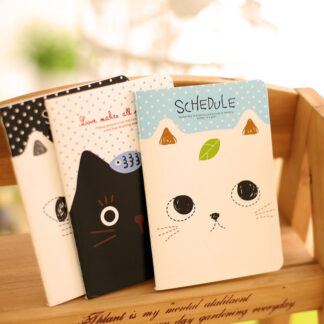 Cute Cat Mini Notebook Stitching Binding