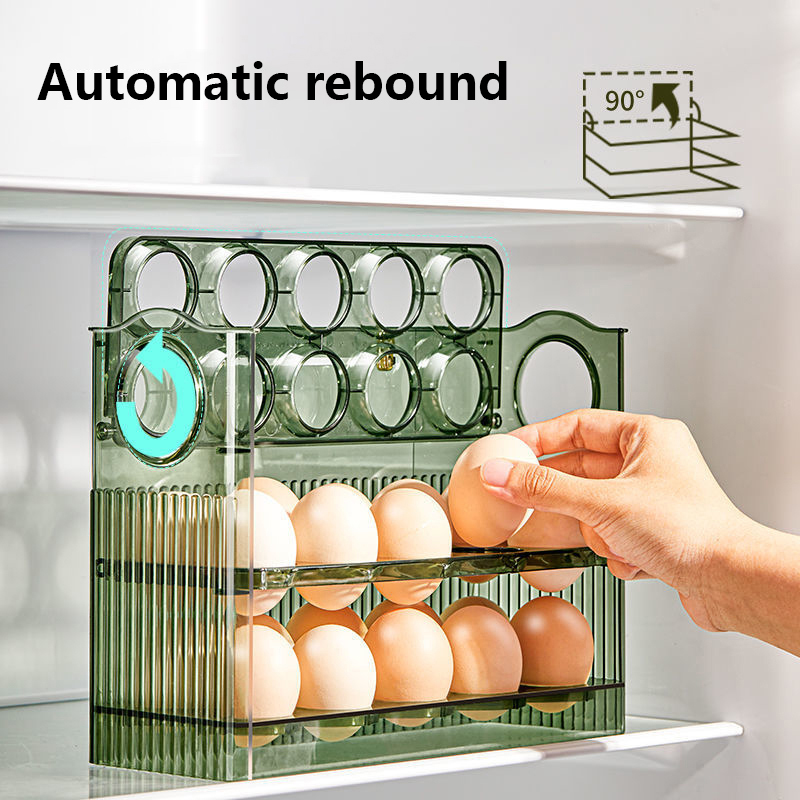 Egg Storage Box Refrigerator Organizer Food Containers - Image 3