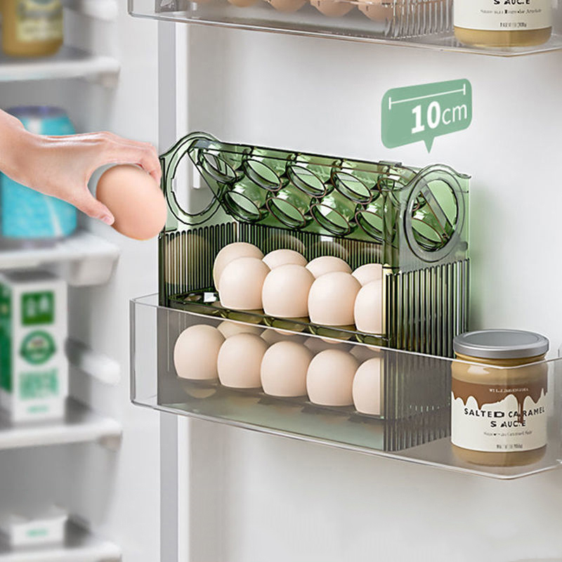 Egg Storage Box Refrigerator Organizer Food Containers - Image 4