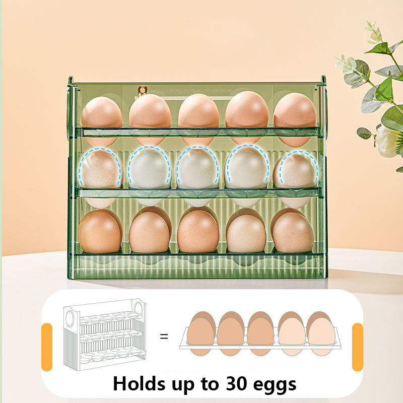 Egg Storage Box Refrigerator Organizer Food Containers - Image 5