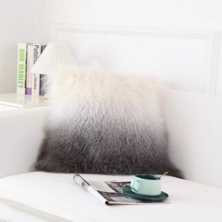 50cm Tie-Dye Mongolian Lamb Fur Pillow Cover