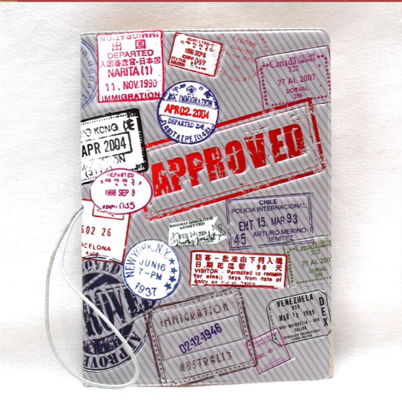 Fashion Passport Cover Case Leather Pink