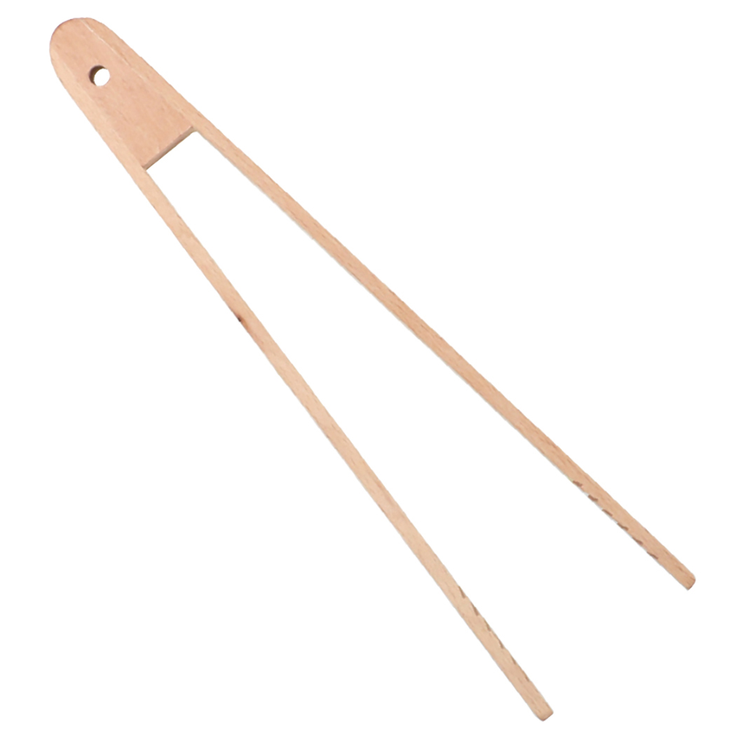 Natural Wood Pastry Clamp Multipurpose Serving Tongs - Image 6