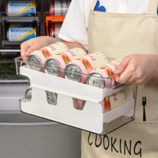 Gianxi Refrigerator Storage Box Transparent Double-layer