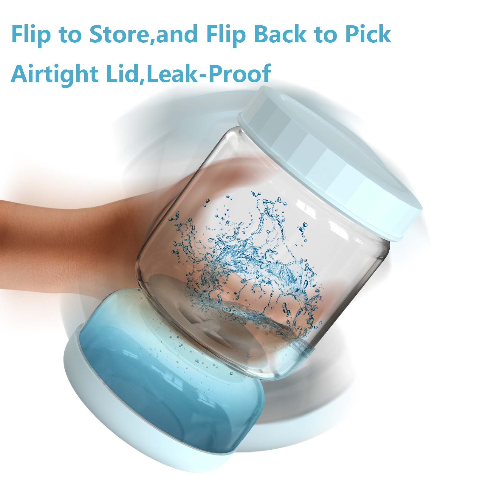 Glass Kimchi Jar Food Bottle Storage Kitchen Organizer - Image 3