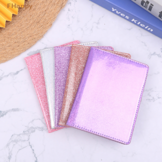 Glitter Sequin PU Leather Passport Holder