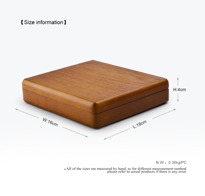 Solid Wooden Jewelry Display Box with Microfiber with 9 Grids for Jewelry Organizer - Image 5