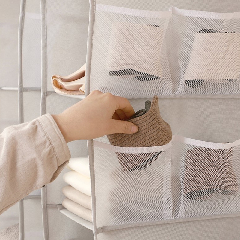 Hanging Closet Organizer and Storage 4-Shelf Shelves Wardrobe Clothes Organize - Image 2