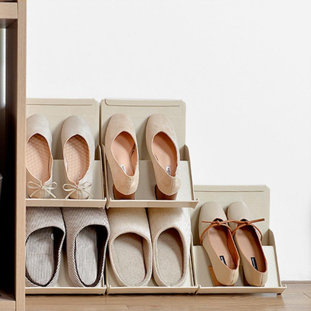 Household Plastic Assemble Shoes Rack Cabinet Stackable Space-saving Holder - Image 4