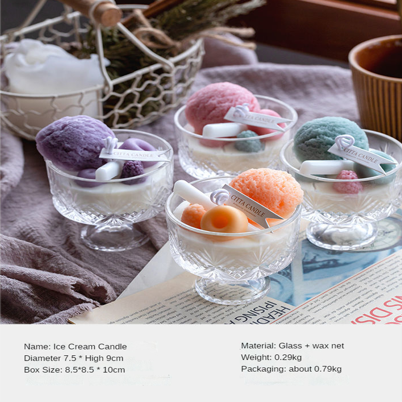 Ice Cream Shaped Scented Aromatherapy Candles for Home Decoration - Image 5