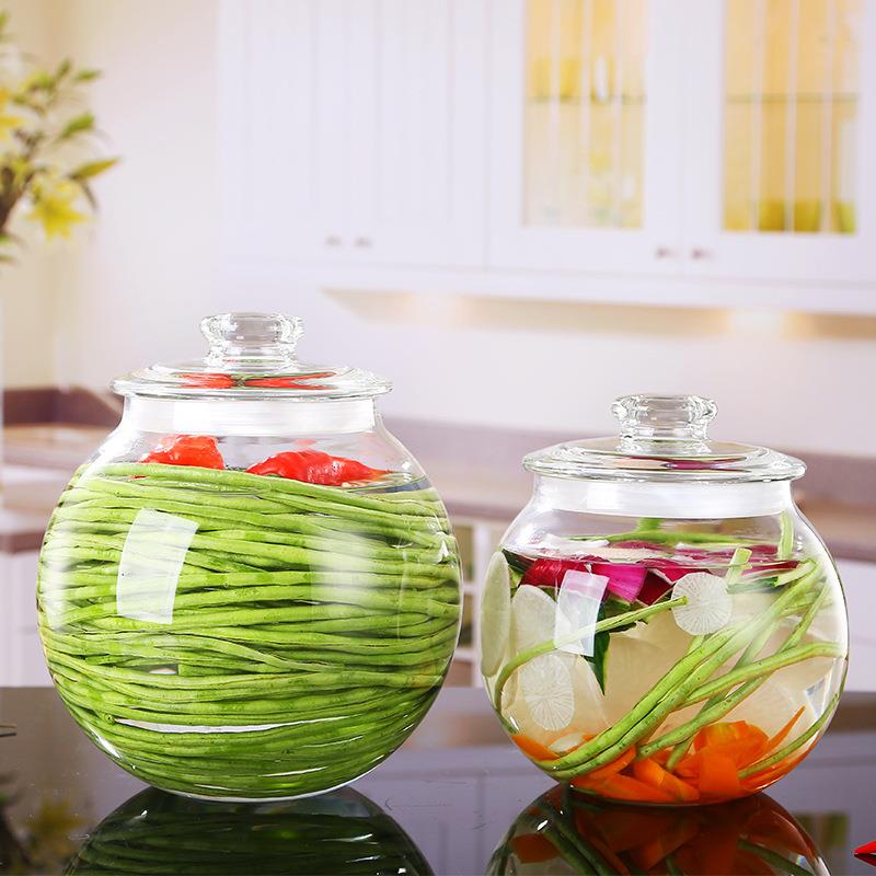 Jar Pickle Glass Can Kimchi Storage Food Container Jars - Image 4