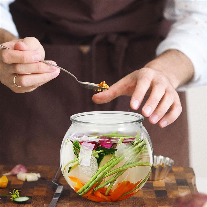 Jar Pickle Glass Can Kimchi Storage Food Container Jars - Image 5