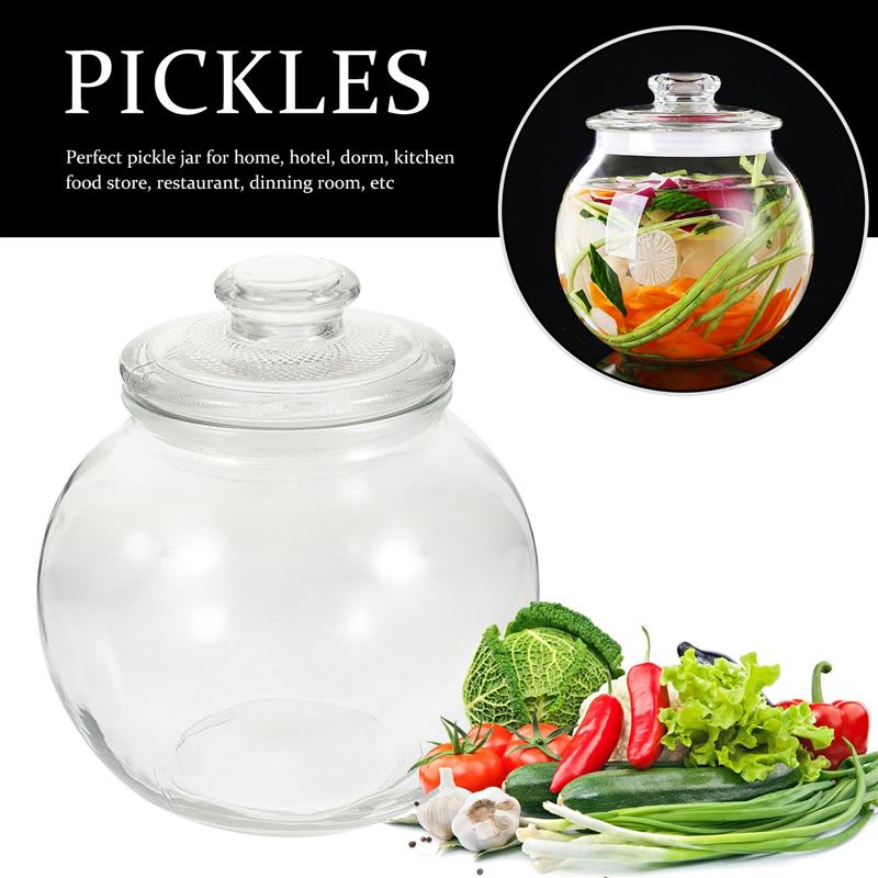Jar Pickle Glass Can Kimchi Storage Food Container Jars - Image 7