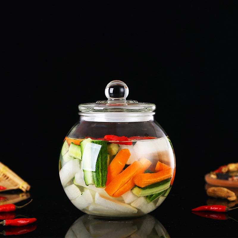 Jar Pickle Glass Can Kimchi Storage Food Container Jars - Image 2