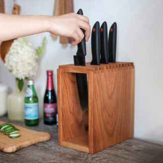 Knife Holder Solid Upscale Wood Japanese Knife Block Shelf
