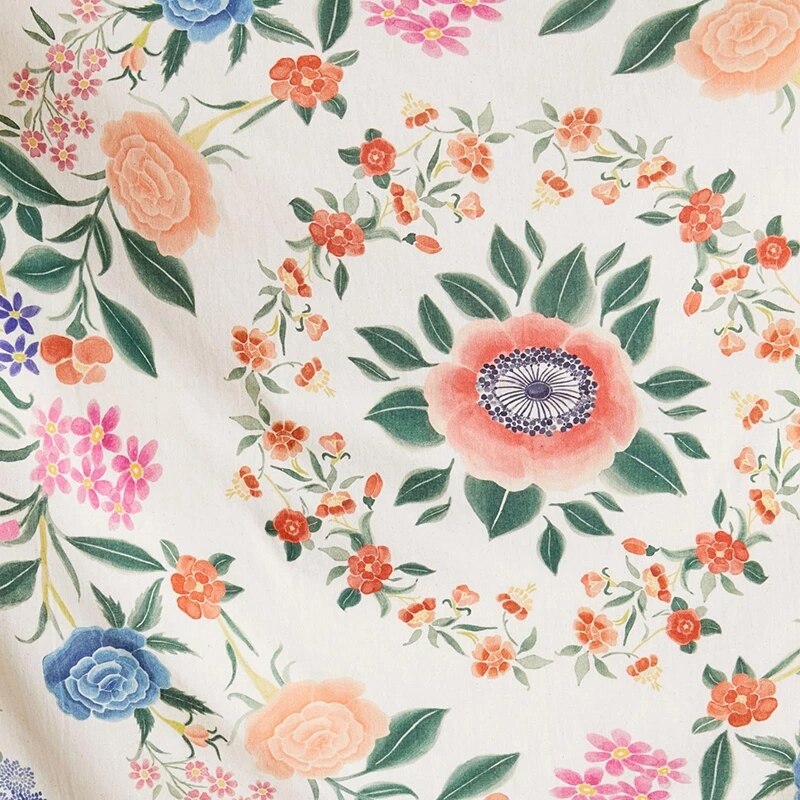 Floral Tapestry Bohemia Psychedelic Flower Garland Wall Decor - Image 4