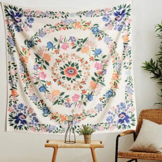 Floral Tapestry Bohemia Psychedelic Flower Garland Wall Decor