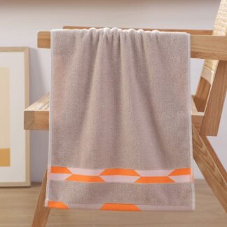 40x90cm Simple Cotton Strong Absorbent Jacquard Bathroom Towels
