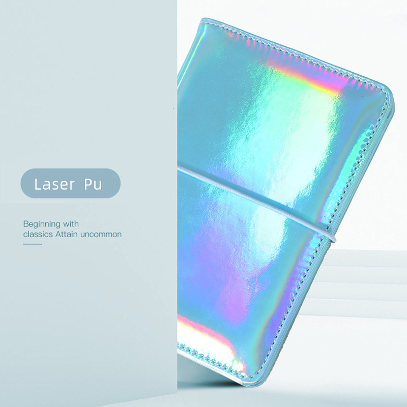 Laser PU Leather Passport Holder Wallet Tickets, Blue - Image 2