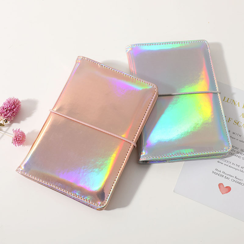 Laser PU Leather Passport Holder Wallet Tickets, Blue - Image 4