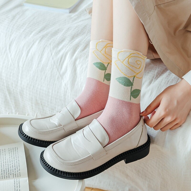 Pink Sweet Girls Lolita Lace Frilly Ruffle Socks - Image 6