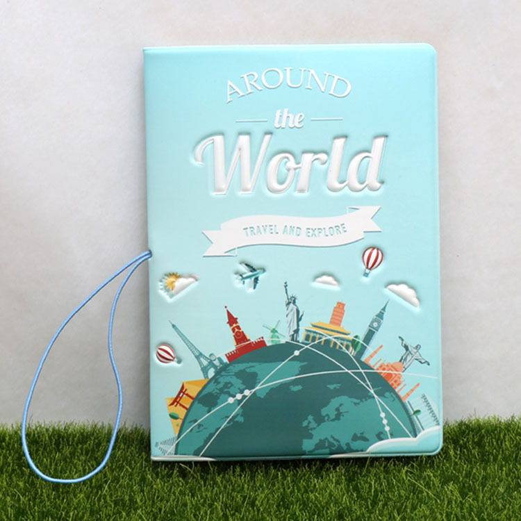 Cute Cartoon Passport Cover PU Leather 14*10cm