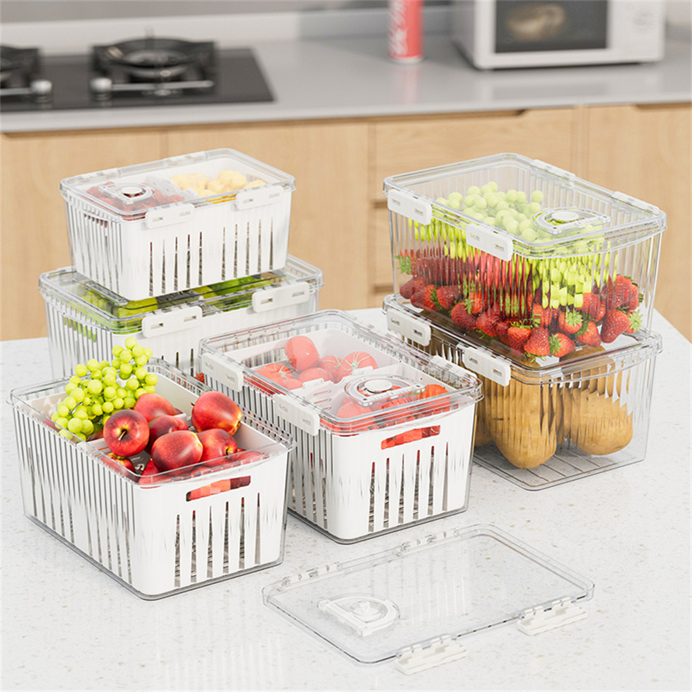 Refrigerator Storage Box Fridge Organizer Fresh Vegetable Fruit Boxes - Image 4