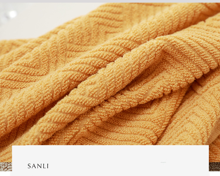 3PCS/Pack Long-Staple Quick-dry Soft Cotton Bath Towel Set - Image 5