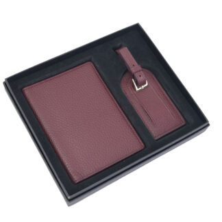 Gift Box Set Passport Holder And Luggage Tag