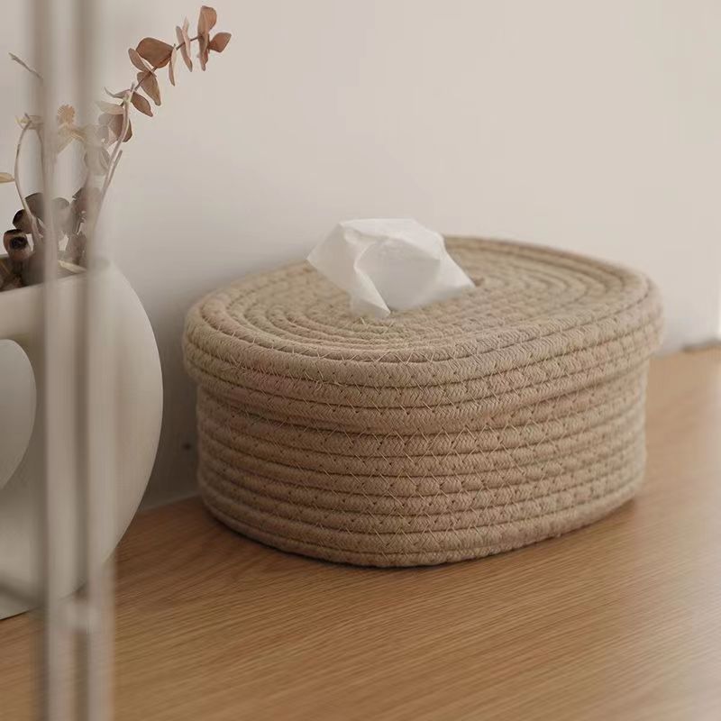 Cotton Rope Woven Tissue Box - Image 4