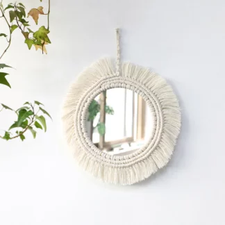 Macrame Round Mirror Wall Decoration Boho Home Decor
