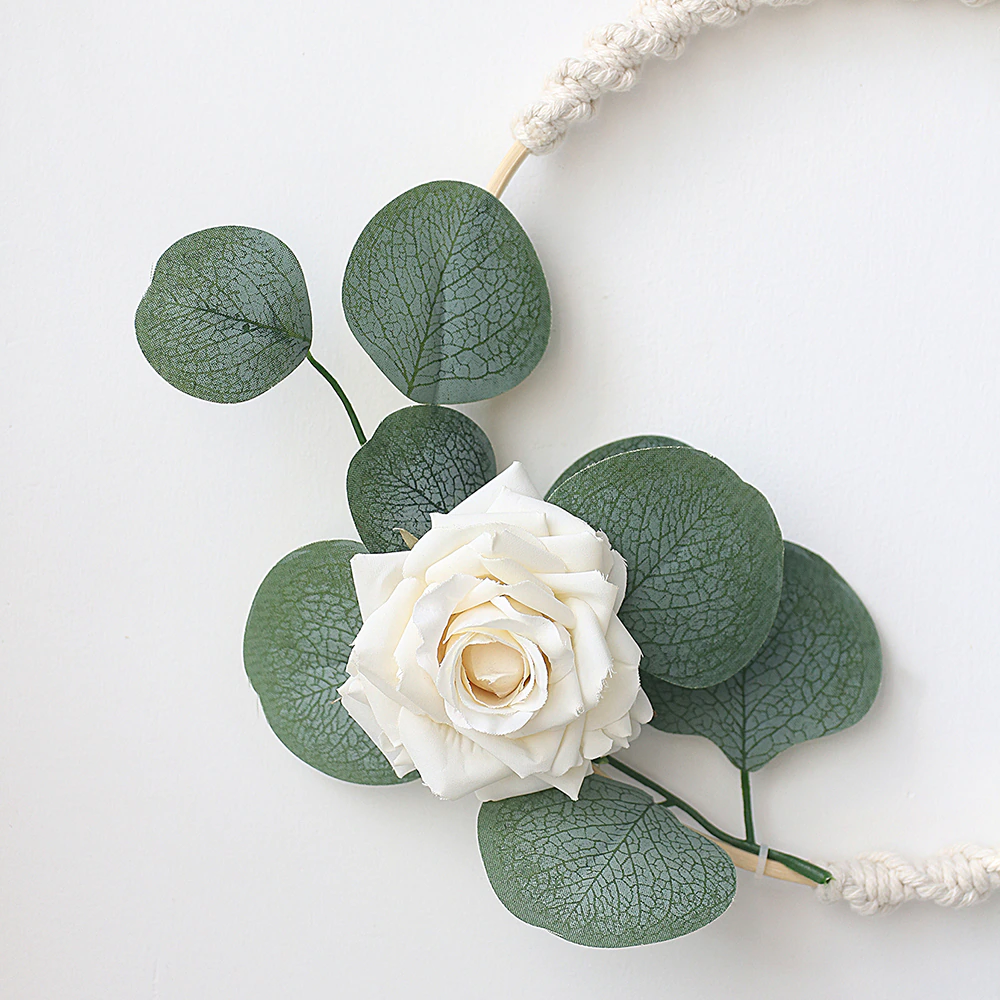 Artificial Flowers Spring Wreath Wall Hanging Home Decor - Image 2