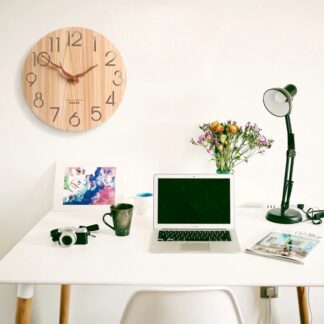 Horloge Murale Wooden 3D Wall Clock Modern Design Nordic Style