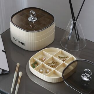 High-End Exquisite 3-Layer Jewelry Storage Box