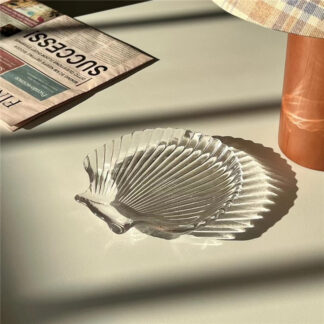 Pure White Ceramic Shell Decorative Trays