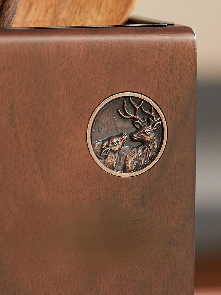 Solid Wood Knife Holder Chopstick Barrel Integrated Household Storage Rack - Image 5